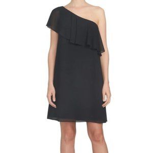 Cynthia Steffe One Shoulder Ruffle Mini Dress - NAVY